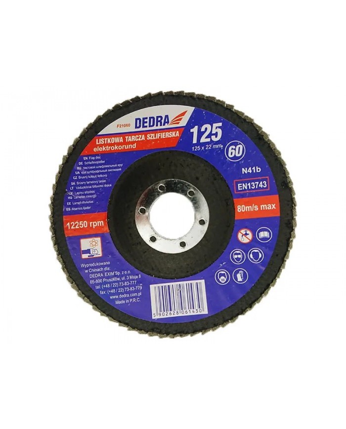 Lamelni brusni disk JEKLO 125x22mm