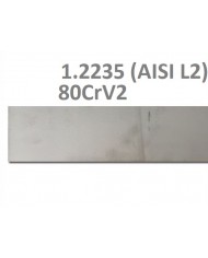 Jeklo 80CrV2 / 1.2235 / AISI L2 - 740x60x3,15mm