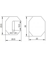 Ročaj ebenovina/zebrano